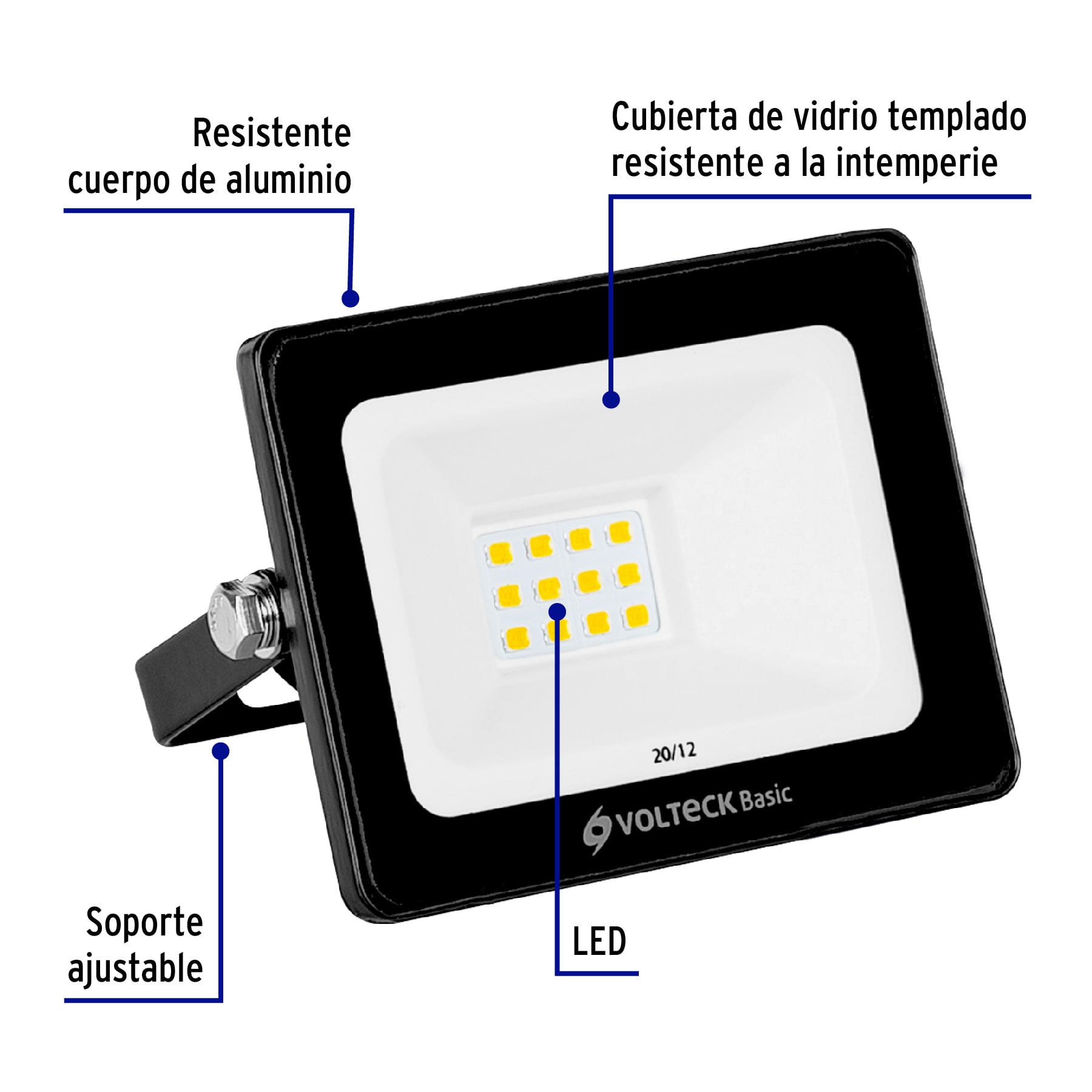 REFLECTORES DE LED ULTRADELGADOS VOLTECK BASIC 28089