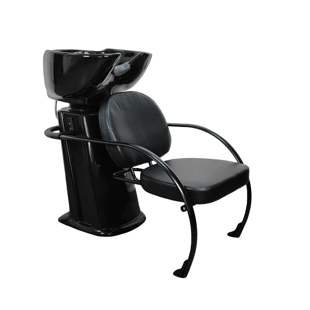 Lavacabezas Tarja Cerámica C22 Negro Letmex Estética Salon Barbería 