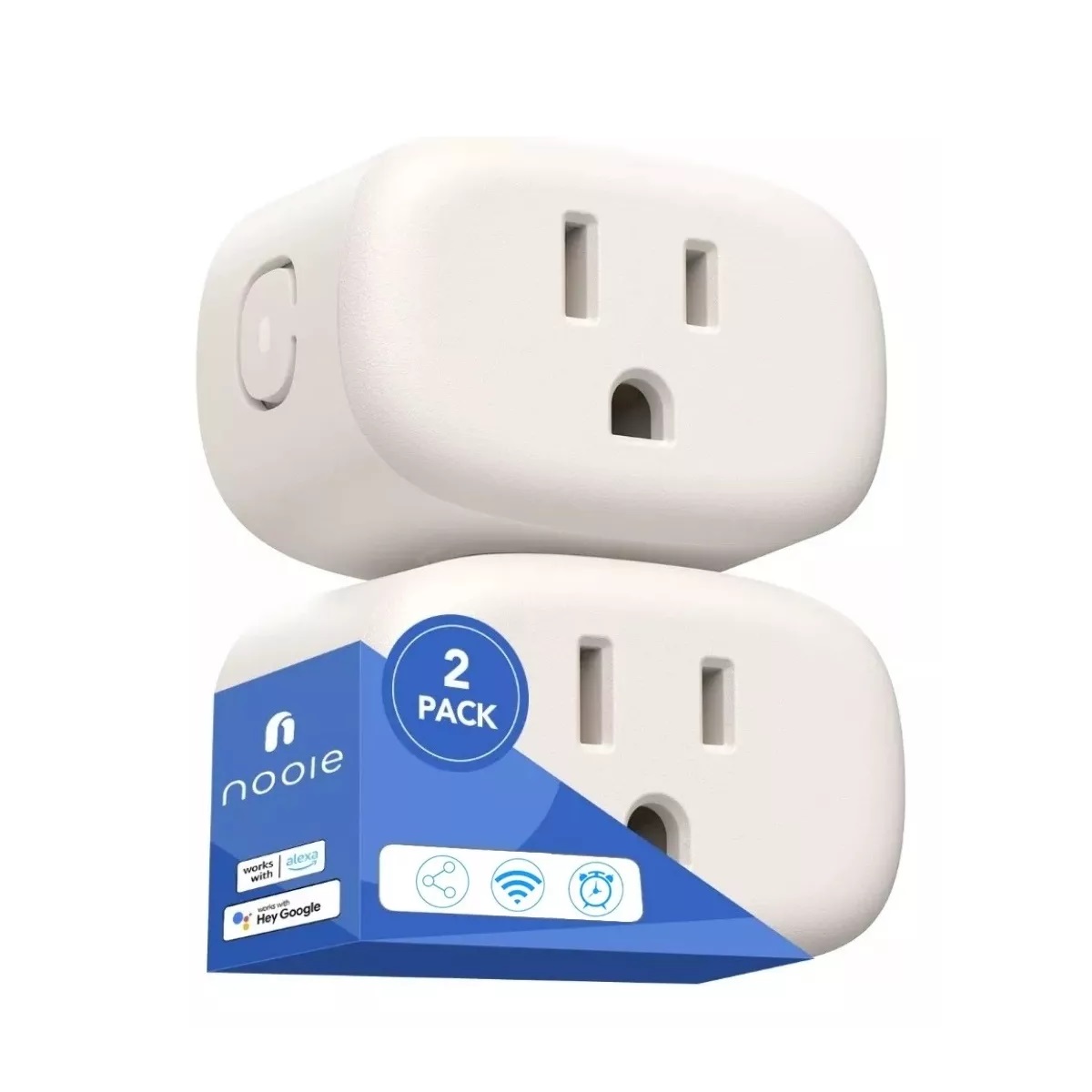 Par Enchufes Inteligentes Wifi Mini Smart Plug Alexa Bt 2 Uds