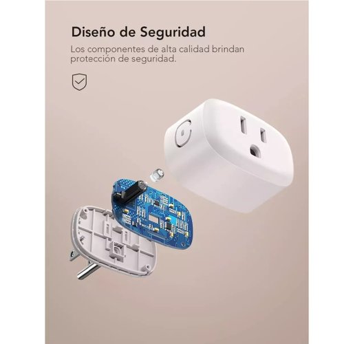 Par Enchufes Inteligentes Wifi Mini Smart Plug Alexa Bt 2 Uds