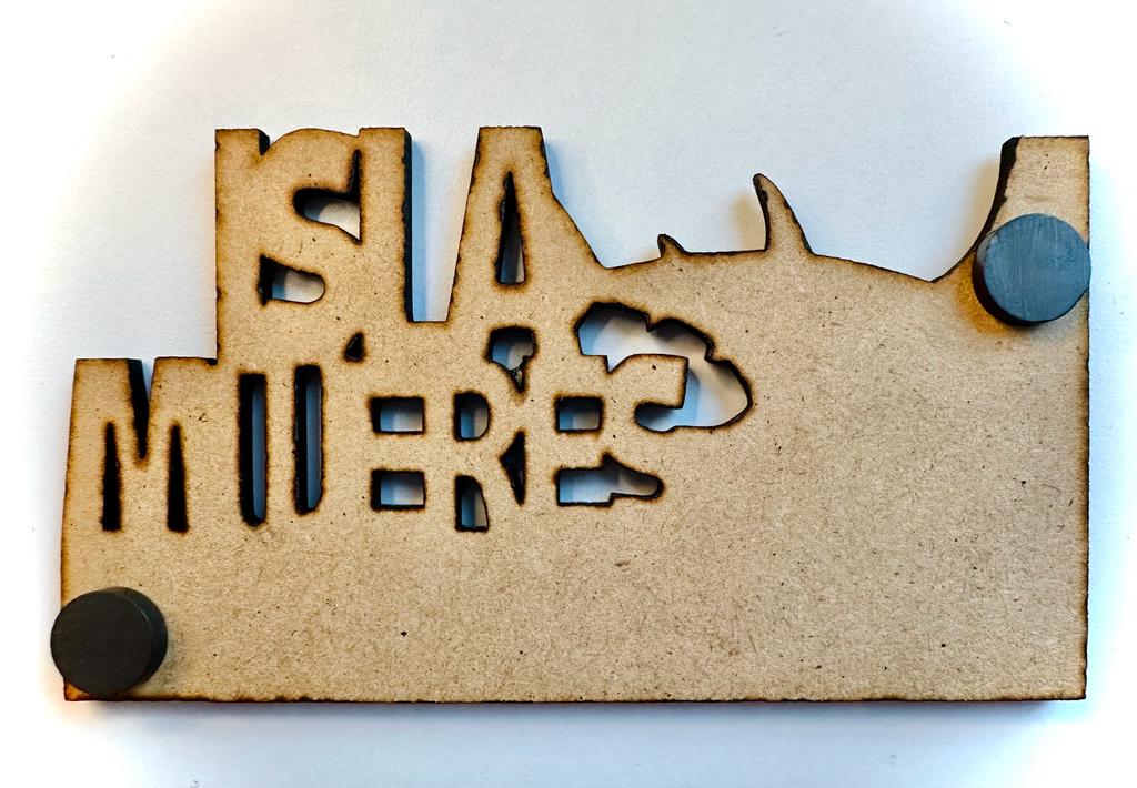 Isla Mujeres Mexico Imanes Para Refrigerador Souvenirs Recuerdo Turistico Pueblitos Magicos Playas MDF 3 mm