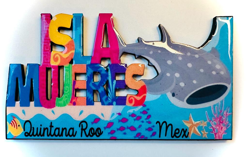 Isla Mujeres Mexico Imanes Para Refrigerador Souvenirs Recuerdo Turistico Pueblitos Magicos Playas MDF 3 mm