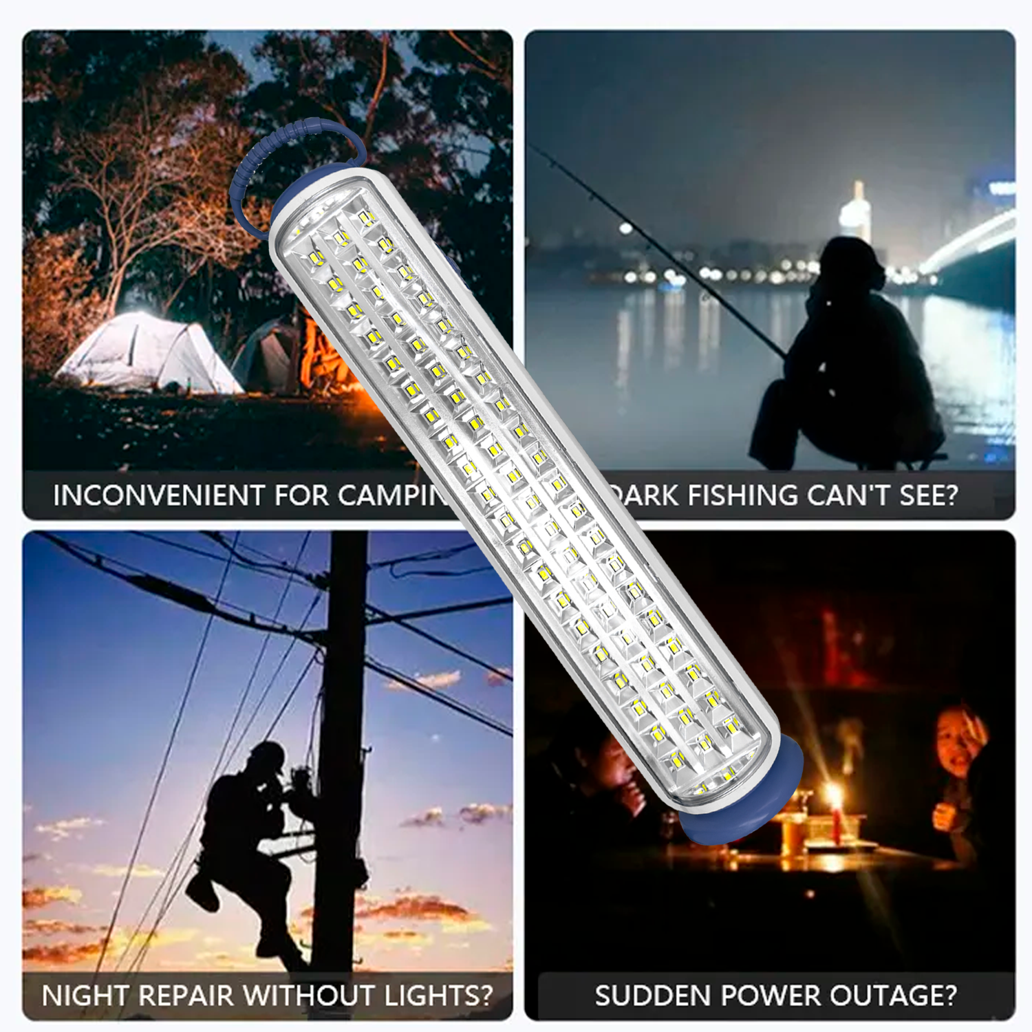 Lampara Industrial De Emergencia Con Encendido Automático Detecta Cuando No hay Luz para Gym Almacen Bodega