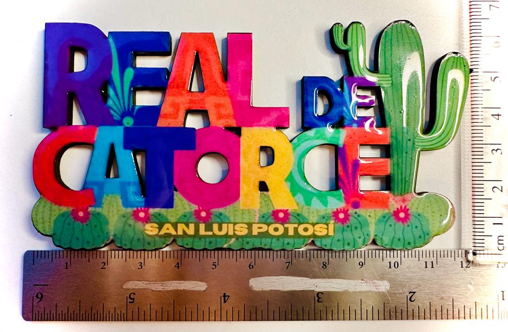 Real de Catorce Mexico Imanes Para Refrigerador Souvenirs Recuerdo Turistico Pueblitos Magicos Playas MDF 3 mm