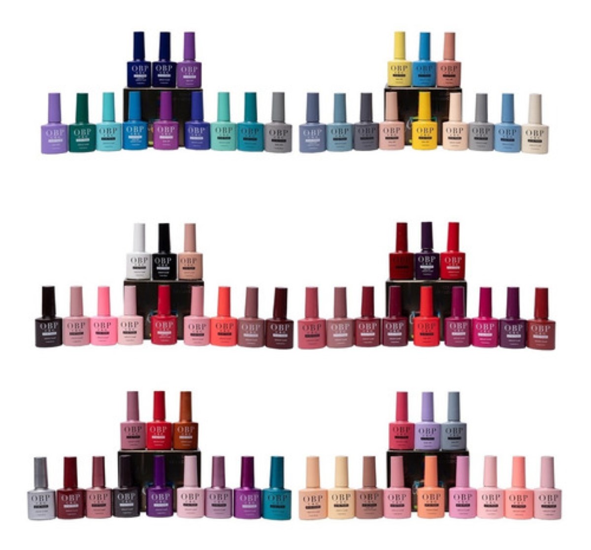 Gama De 12 Geles Semipermanente Esmalte Obp Multicolor GAMA 3