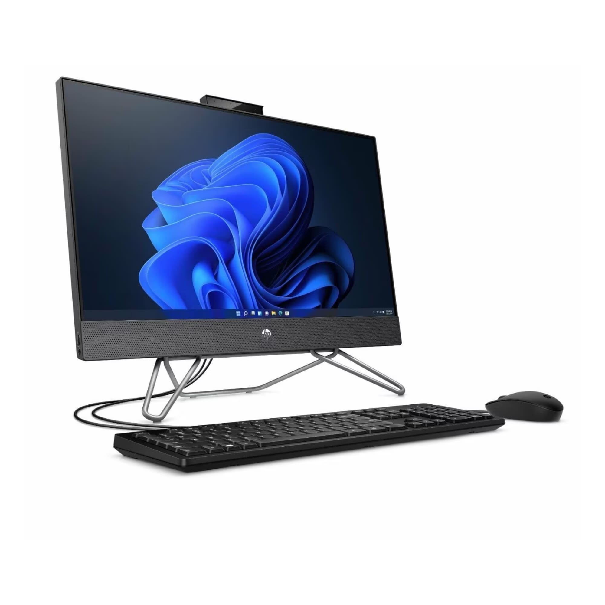 All in One HP 205 G8 de 23.8'', AMD Ryzen 5 5500U, 8 GB RAM, 256 GB SSD, Windows 11 Pro, Negro
