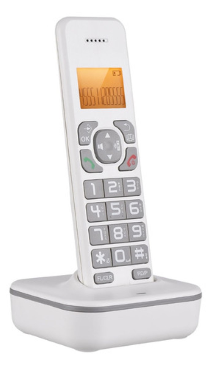 Teléfono Inalámbrico Con Contestador Automático Blanco