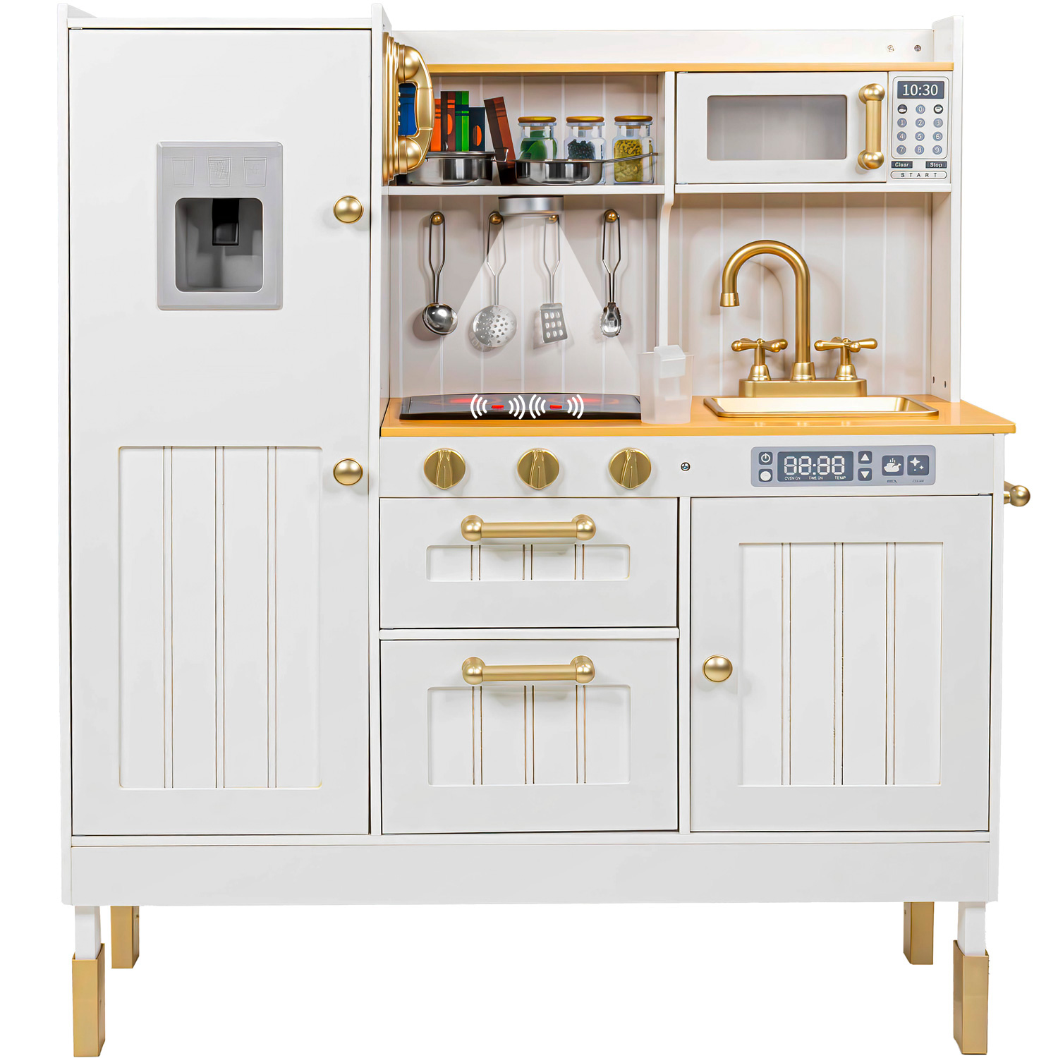 Cocina Juguete Cocinita Niños Infantil Luz Led Sonidos Blanca