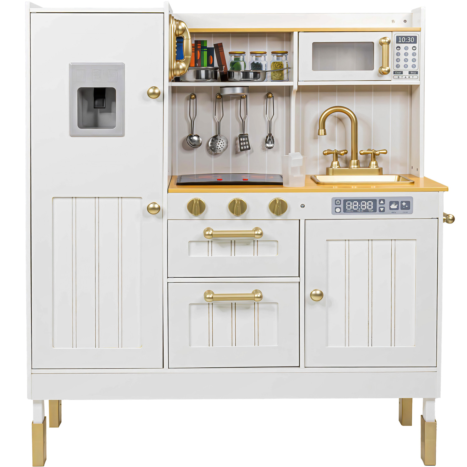 Cocina Juguete Cocinita Niños Infantil Luz Led Sonidos Blanca