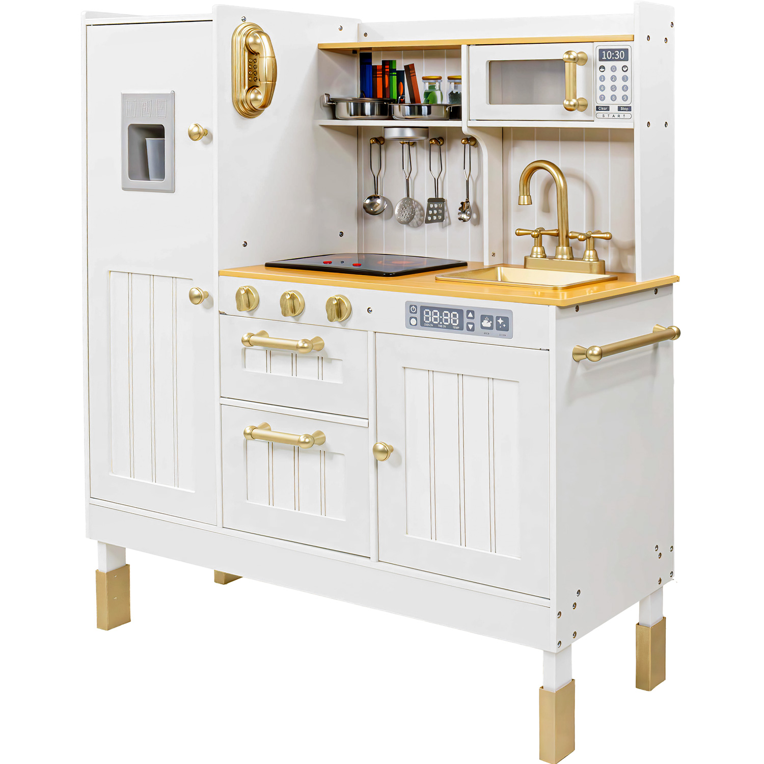 Cocina Juguete Cocinita Niños Infantil Luz Led Sonidos Blanca