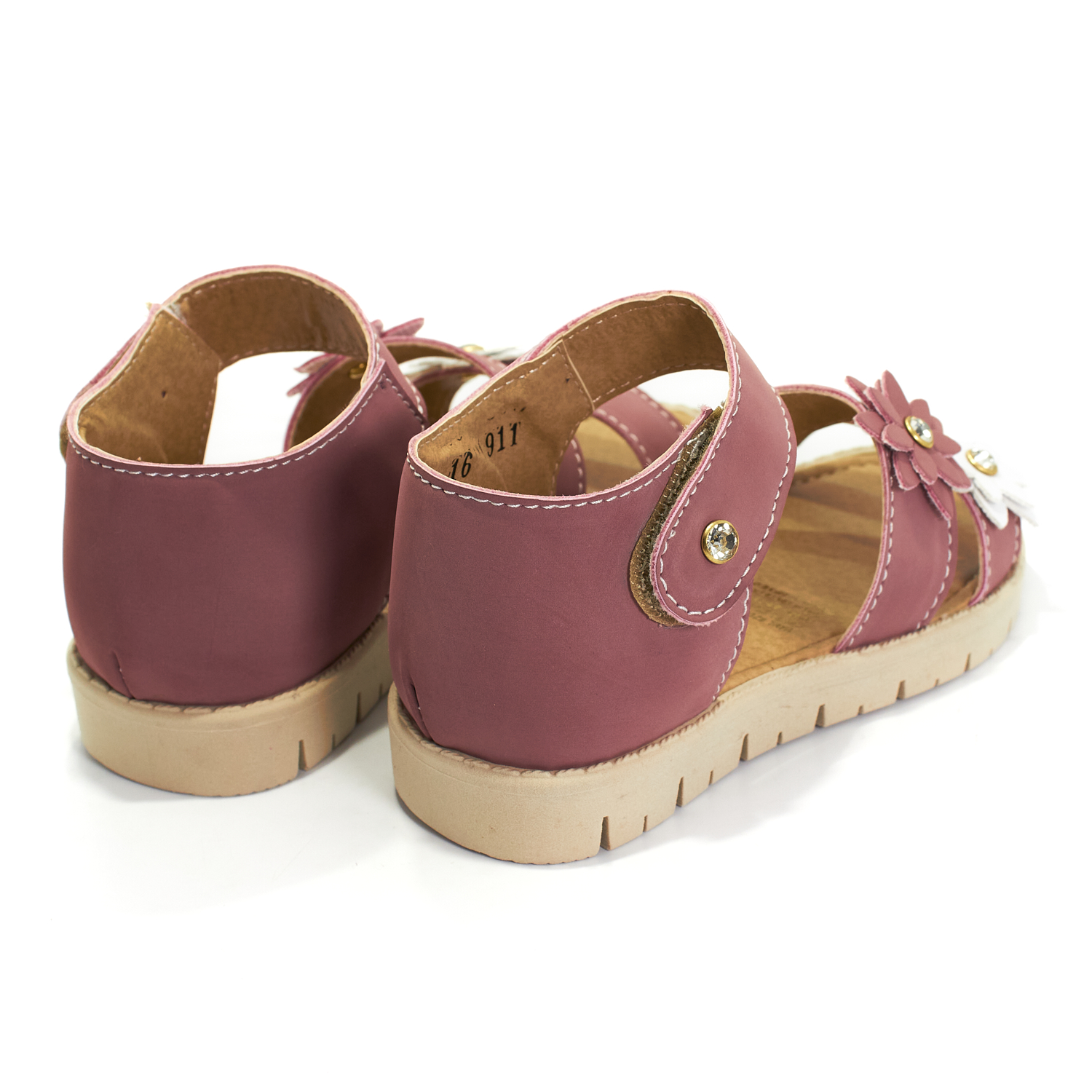 Huarache Flores Cómodos, Sandalias para Niñas Color Rosa