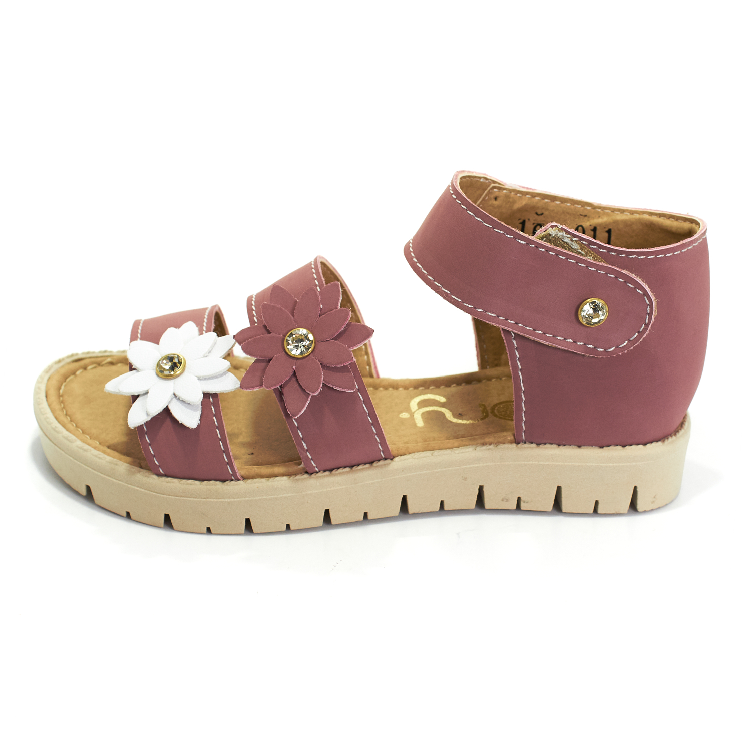 Huarache Flores Cómodos, Sandalias para Niñas Color Rosa