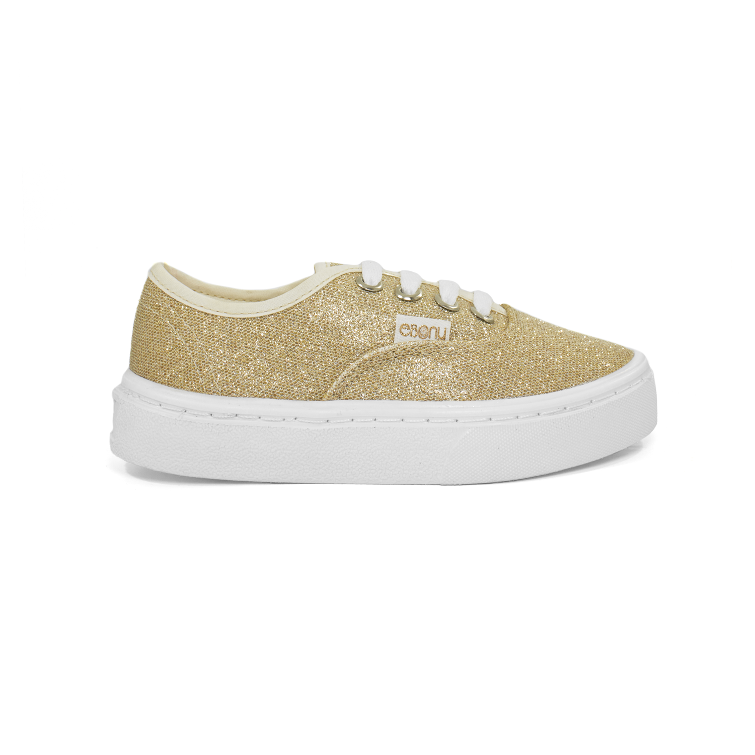 Tenis Economicos Para Niños Color Oro, Casual Urbano Tenis Infantil Ebony