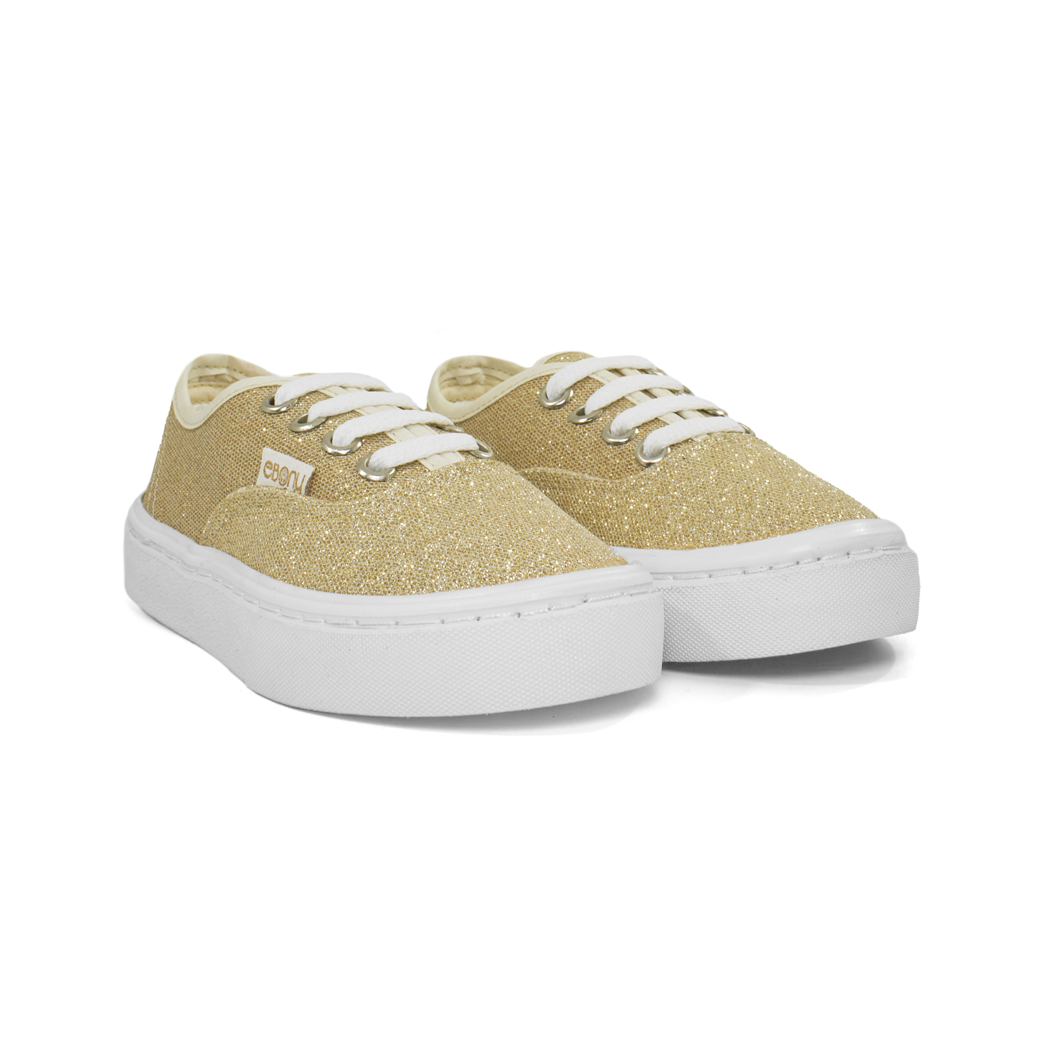 Tenis Economicos Para Niños Color Oro, Casual Urbano Tenis Infantil Ebony