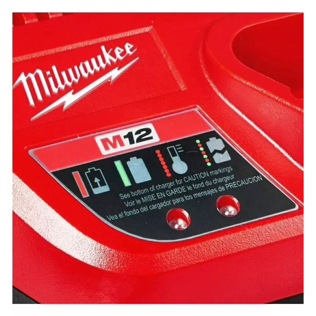 Cargador De Batería De Iones De Litio Milwaukee M12 Original.