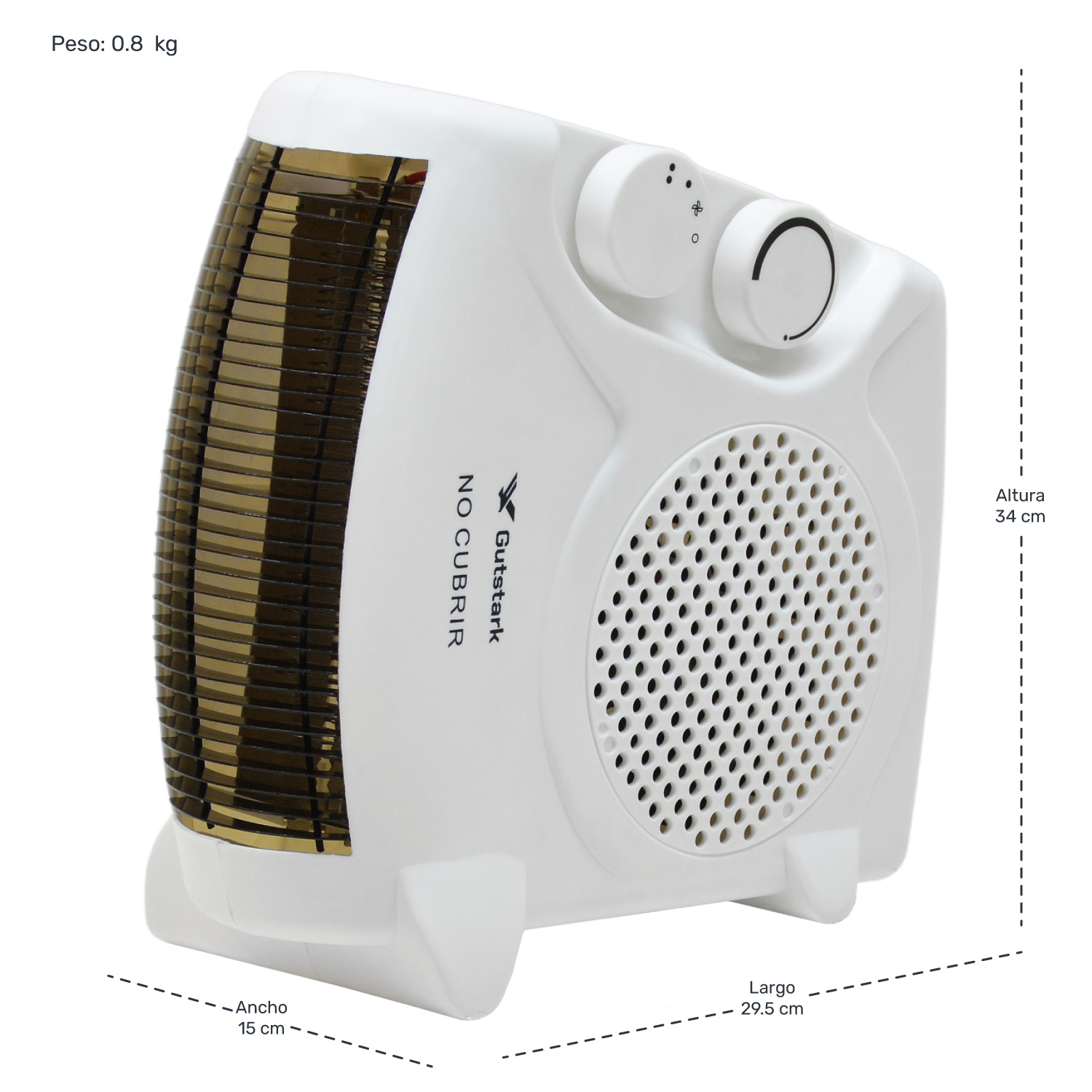 Calefactor Ventilador Electrico Portatil Temperatura 4 Modos
