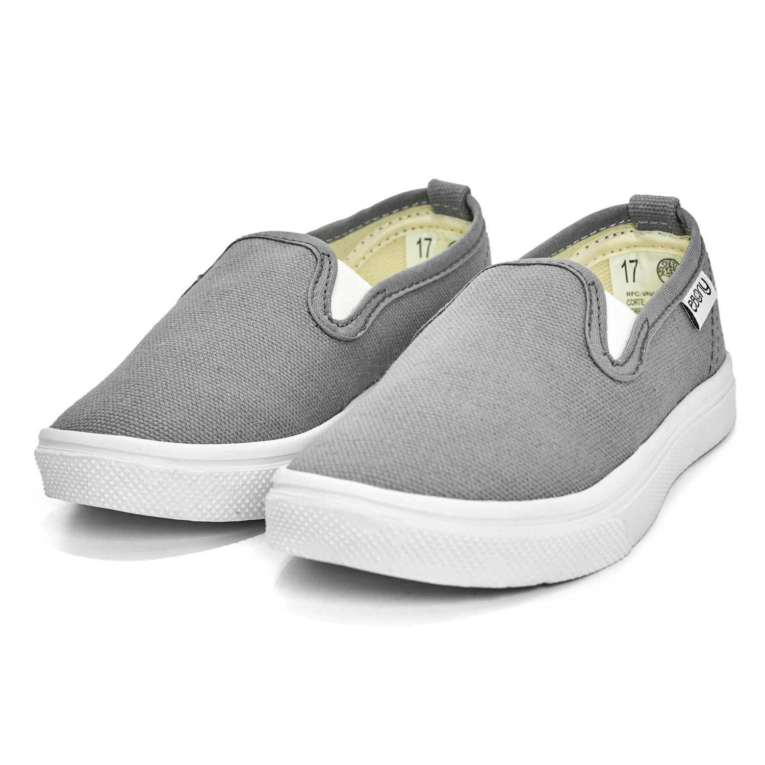 Tenis Economicos Para Niños Casuales, Urbanos Color Gris, Calzado Infantil Ebony E-11061