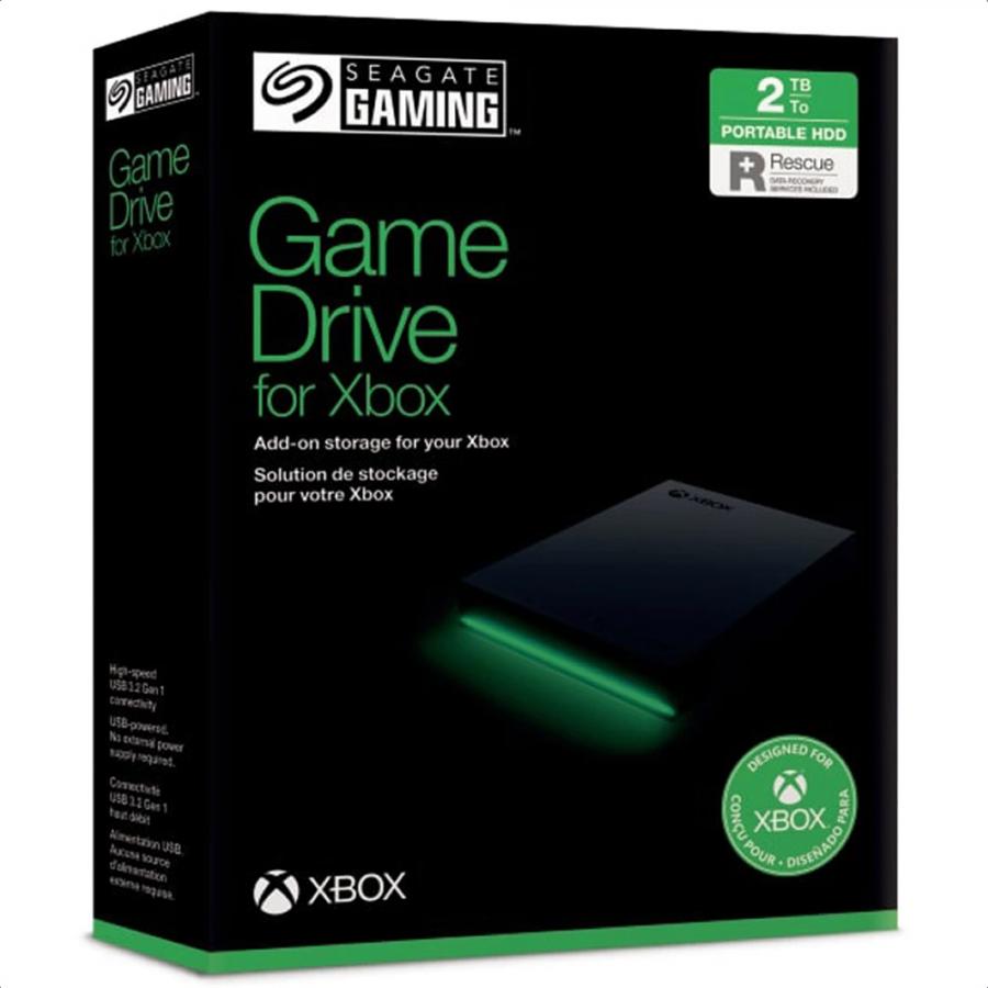 Disco Duro Externo Seagate 2TB Game Drive Para Xbox USB 3.0 STKX2000400