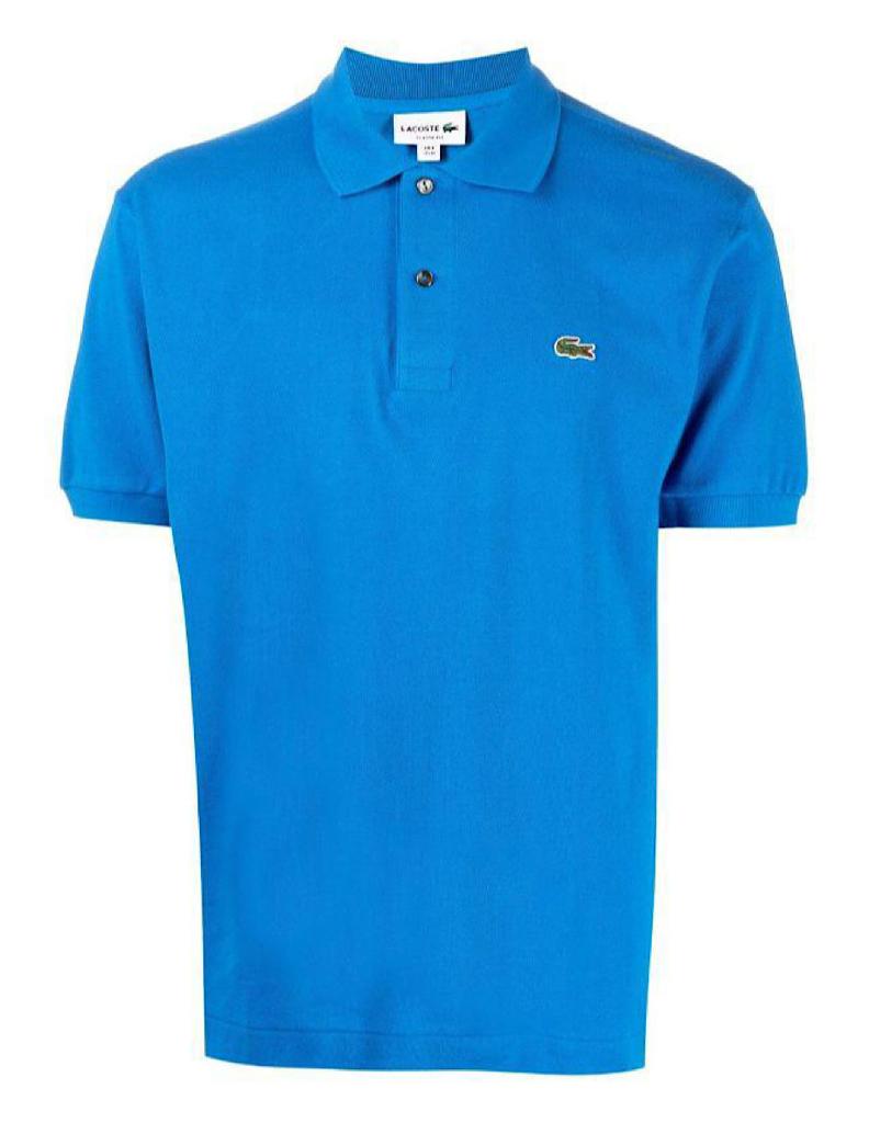 Playera lacoste azul new arrivals