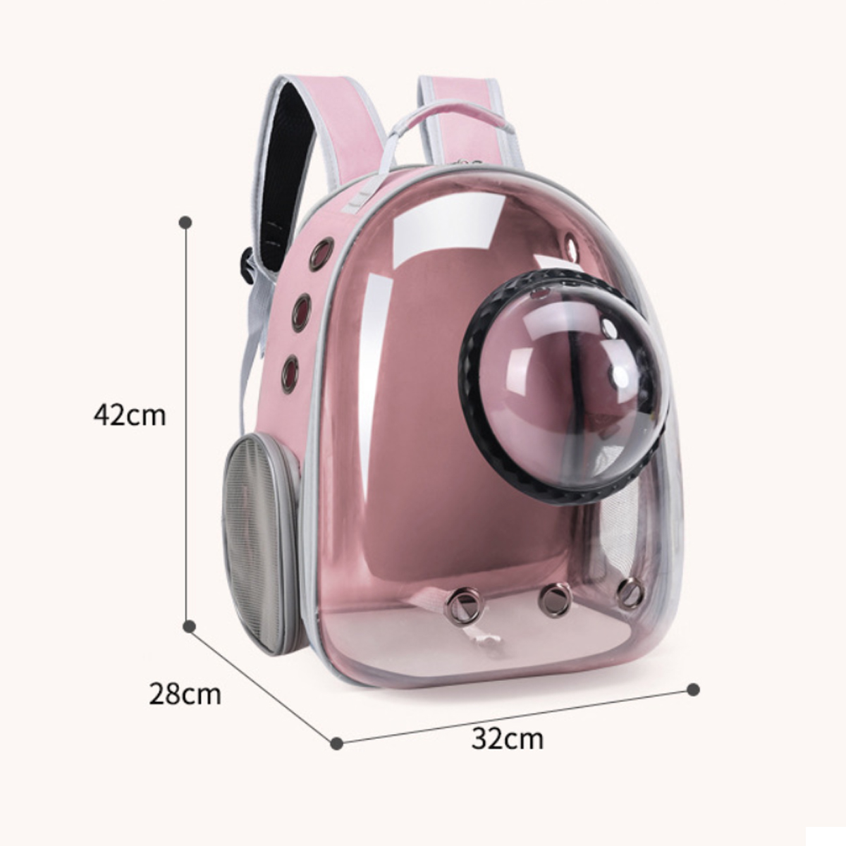 Mochila Transportadora de Extensión para Mascotas Rosa