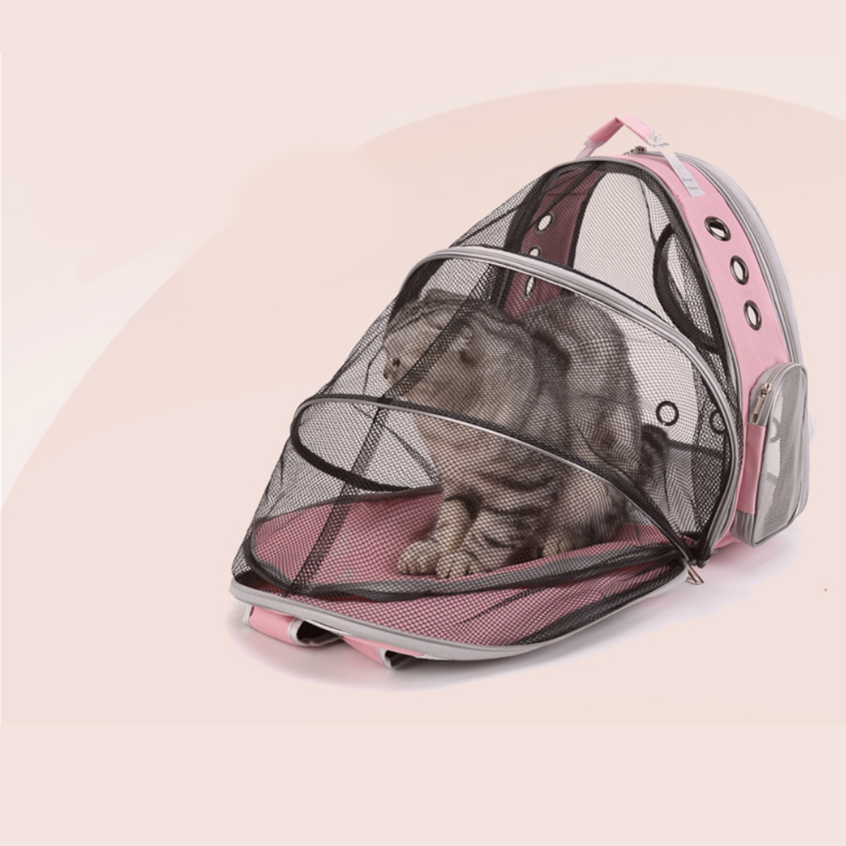 Mochila Transportadora de Extensión para Mascotas Rosa