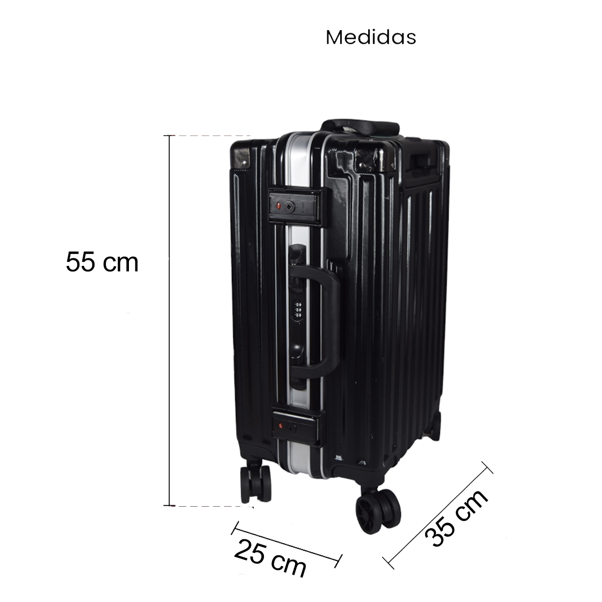 Maleta Cuadrada 20 Pulgadas Con Candado de Seguridad