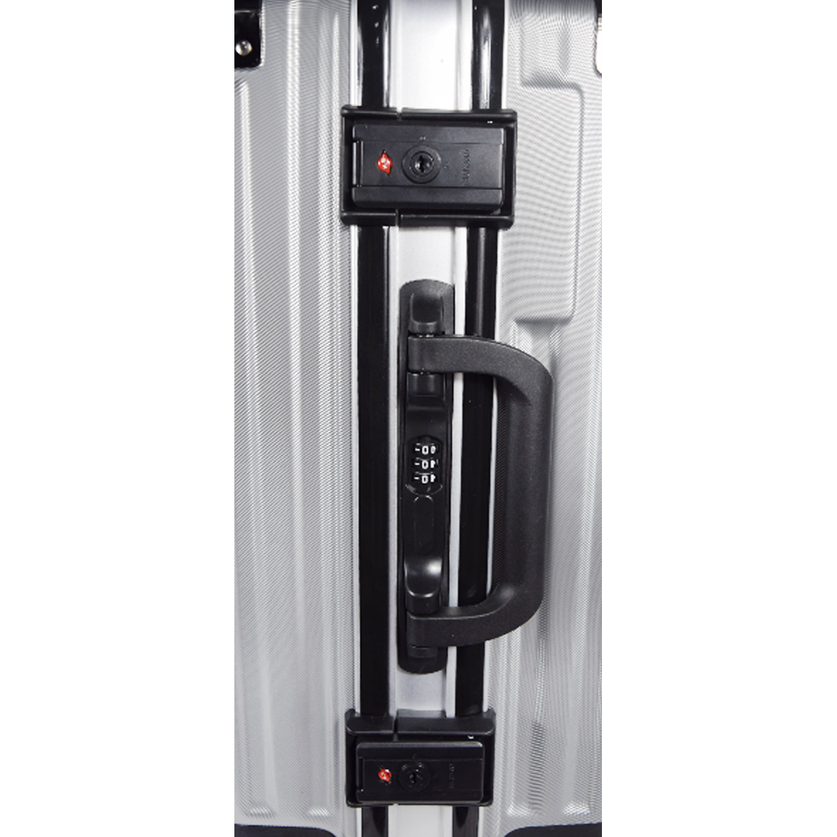 Maleta Cuadrada 20 Pulgadas Con Candado de Seguridad Gris