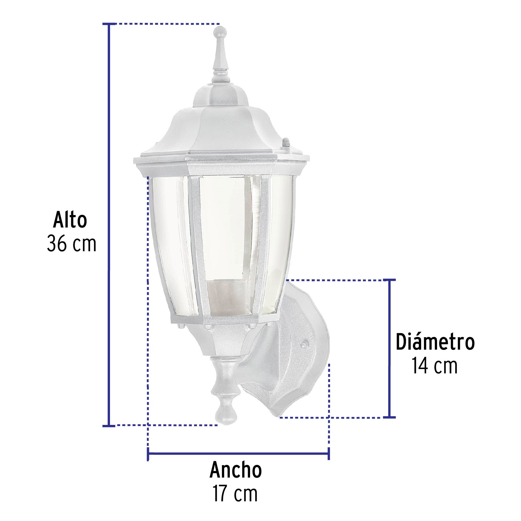 Arbotantes tipo farol (lámpara no incluida) VOLTECK LAIT 47288