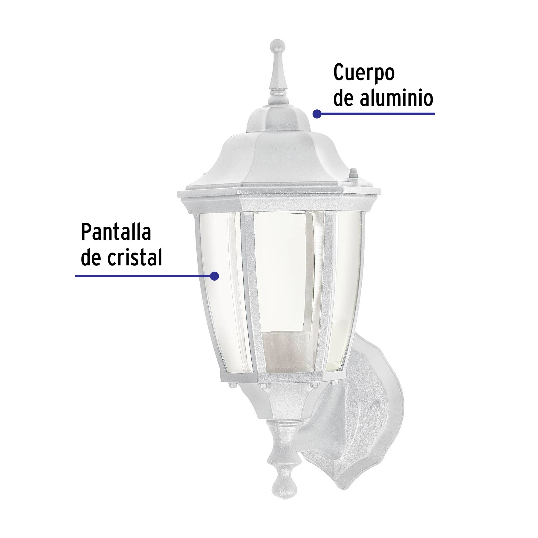 Arbotantes tipo farol (lámpara no incluida) VOLTECK LAIT 47288