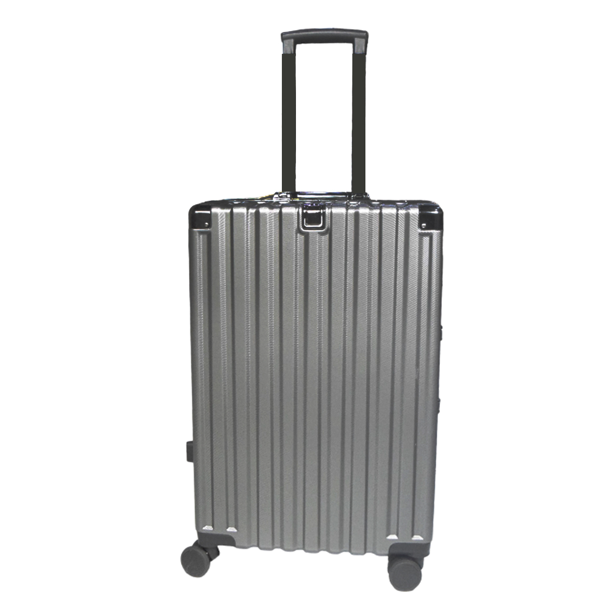 Maleta Cuadrada Estructura de Aluminio 24" con Candado de Seguridad Gris