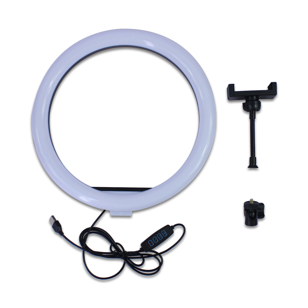 Aro De Luz Led 12 Pulgadas Con Soportre Para Celular 