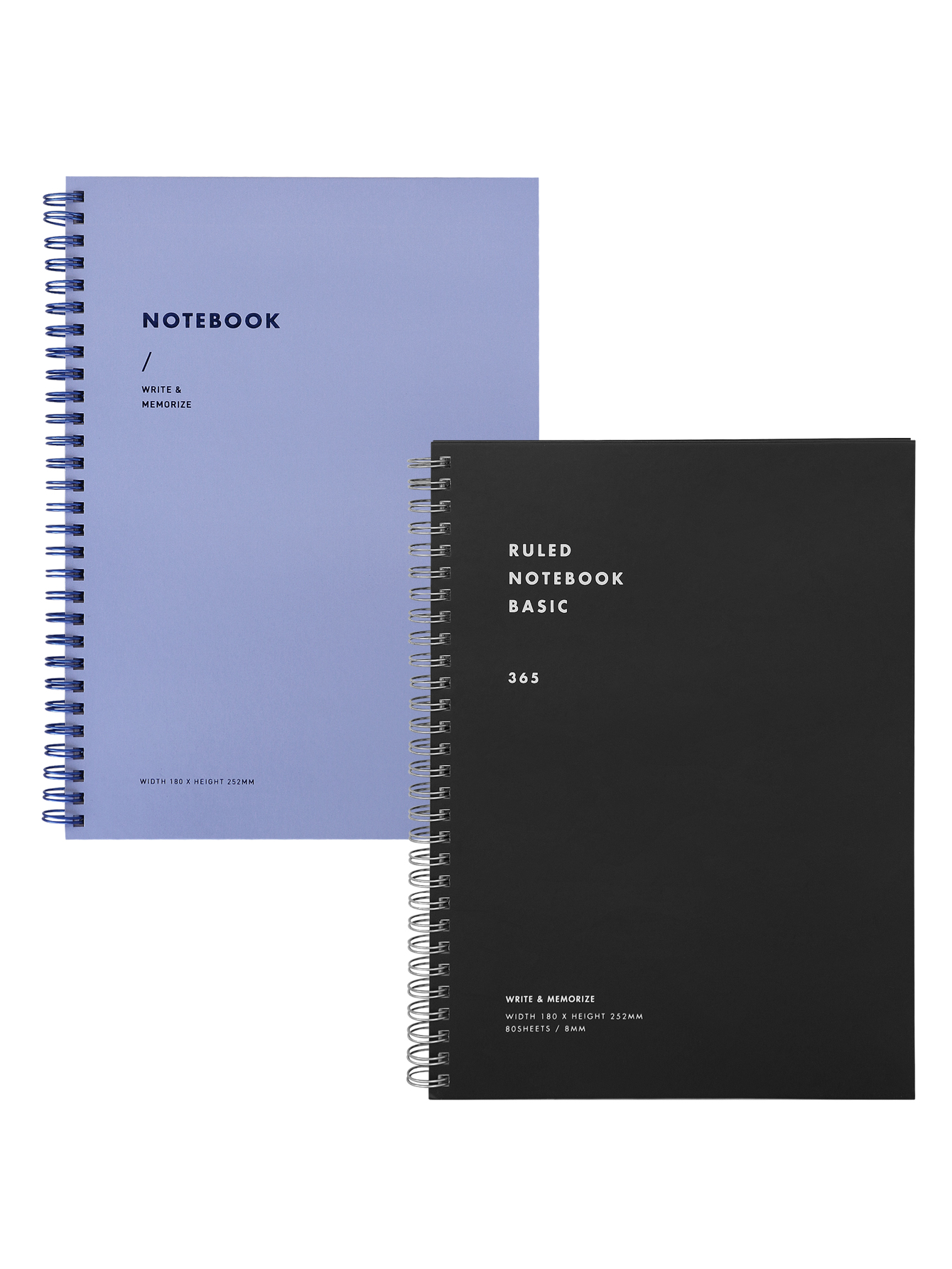 AGBOX Set Libreta Pasta Dura Azul/Negro LTOFI004.
