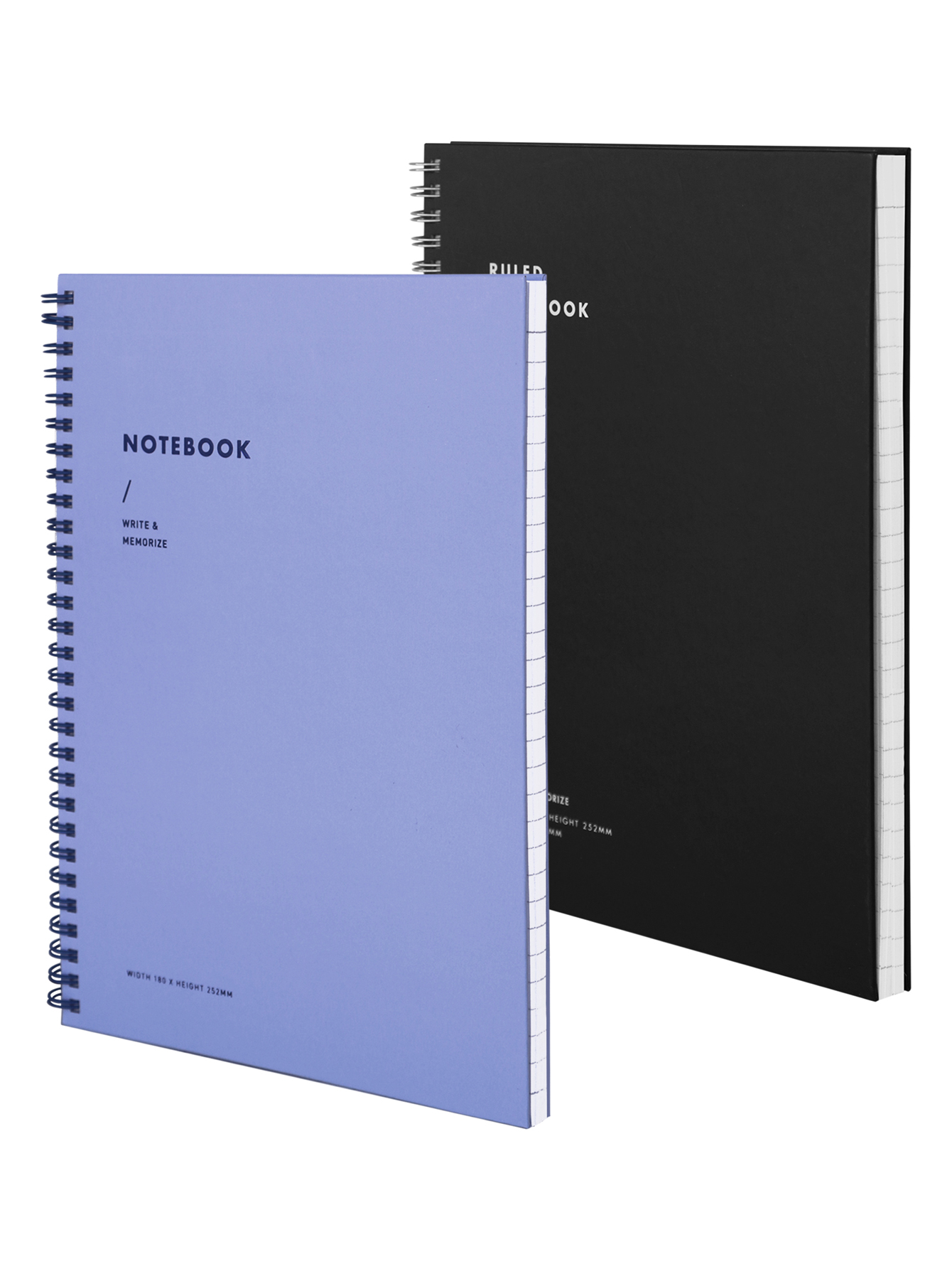 AGBOX Set Libreta Pasta Dura Azul/Negro LTOFI004.