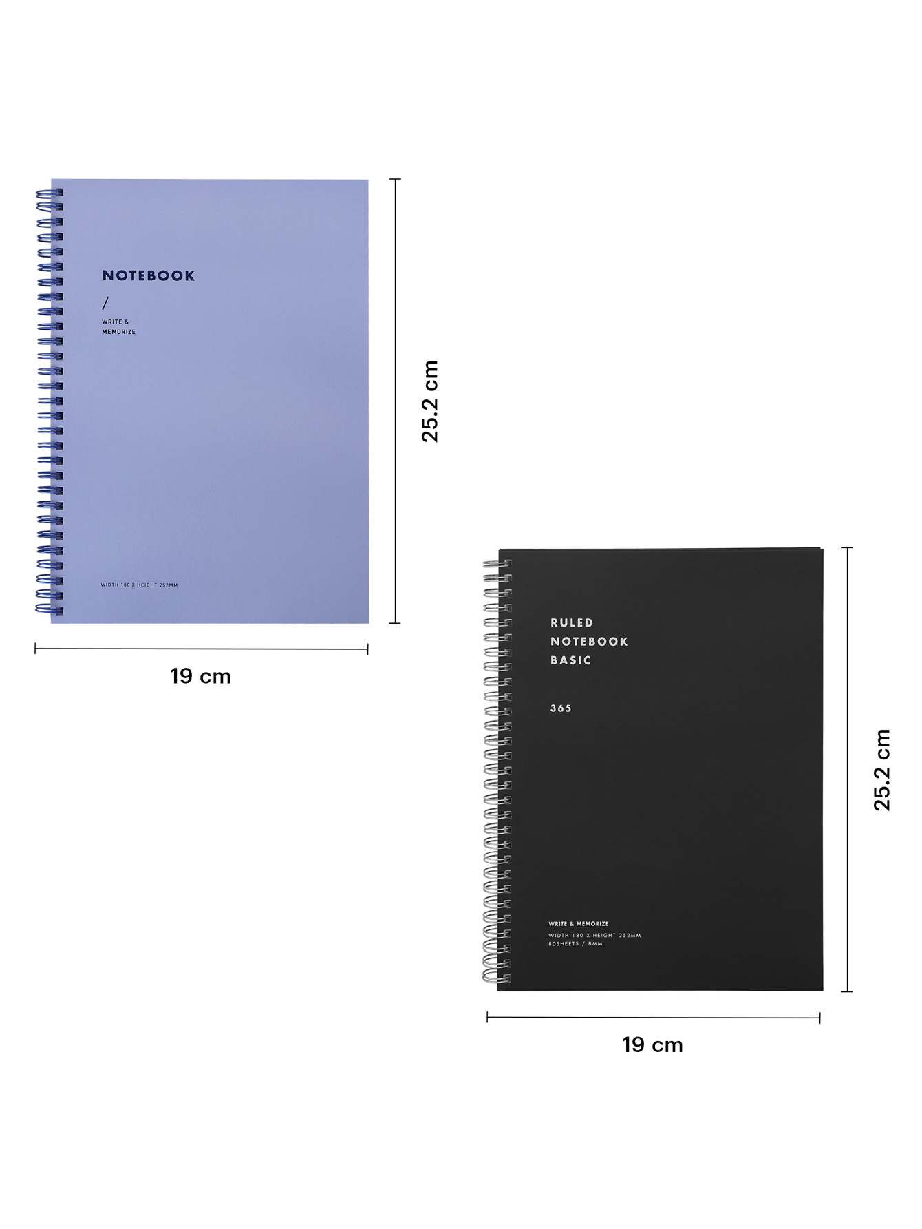 AGBOX Set Libreta Pasta Dura Azul/Negro LTOFI004.