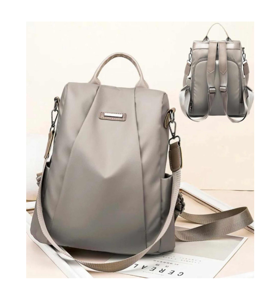 Bolsa Mochila Mujer Casual Viaje Impermeable Moda negro