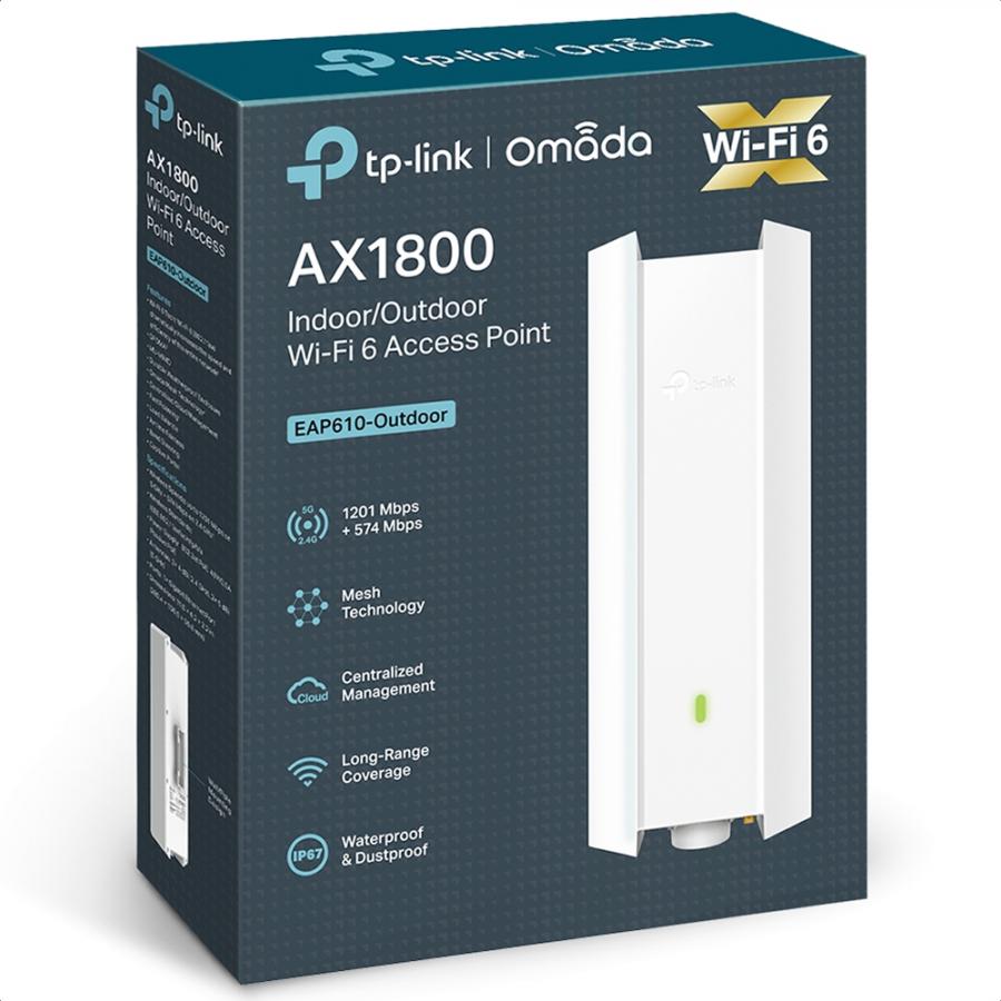 Access Point Tp-Link EAP610-Outdoor AX1200 WiFi 6 Gigabit Exterior 2.4 Y 5GHz