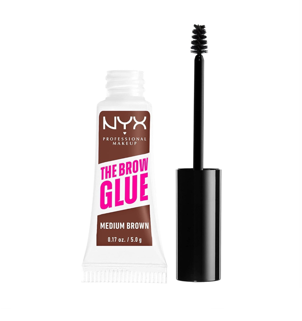 The Brow Glue Instant Styler Black Nyx Professional Makeup medium brown 