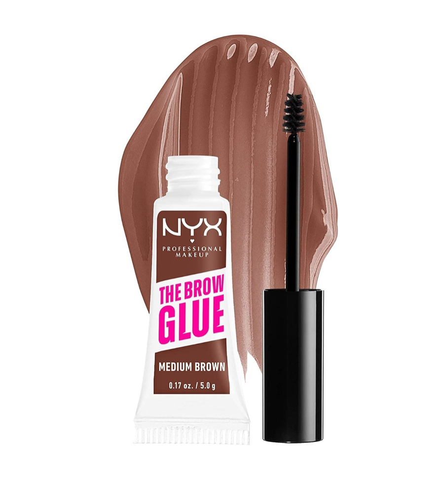 The Brow Glue Instant Styler Black Nyx Professional Makeup medium brown 