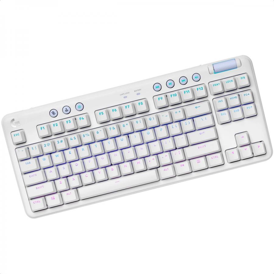 Teclado Logitech G715 TKL Mecanico RGB Inalambrico Switch GX Brown Tactil Gamer USB Y Bluetooth Ingles 920-010453