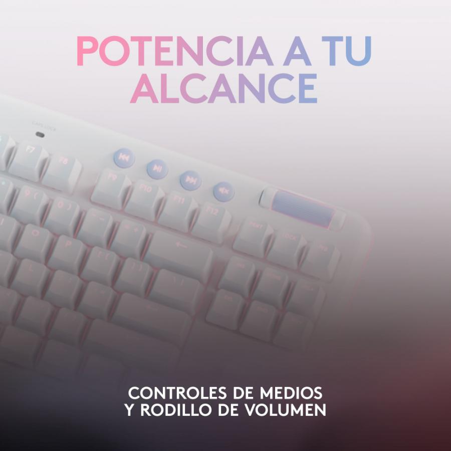 Teclado Logitech G715 TKL Mecanico RGB Inalambrico Switch GX Brown Tactil Gamer USB Y Bluetooth Ingles 920-010453