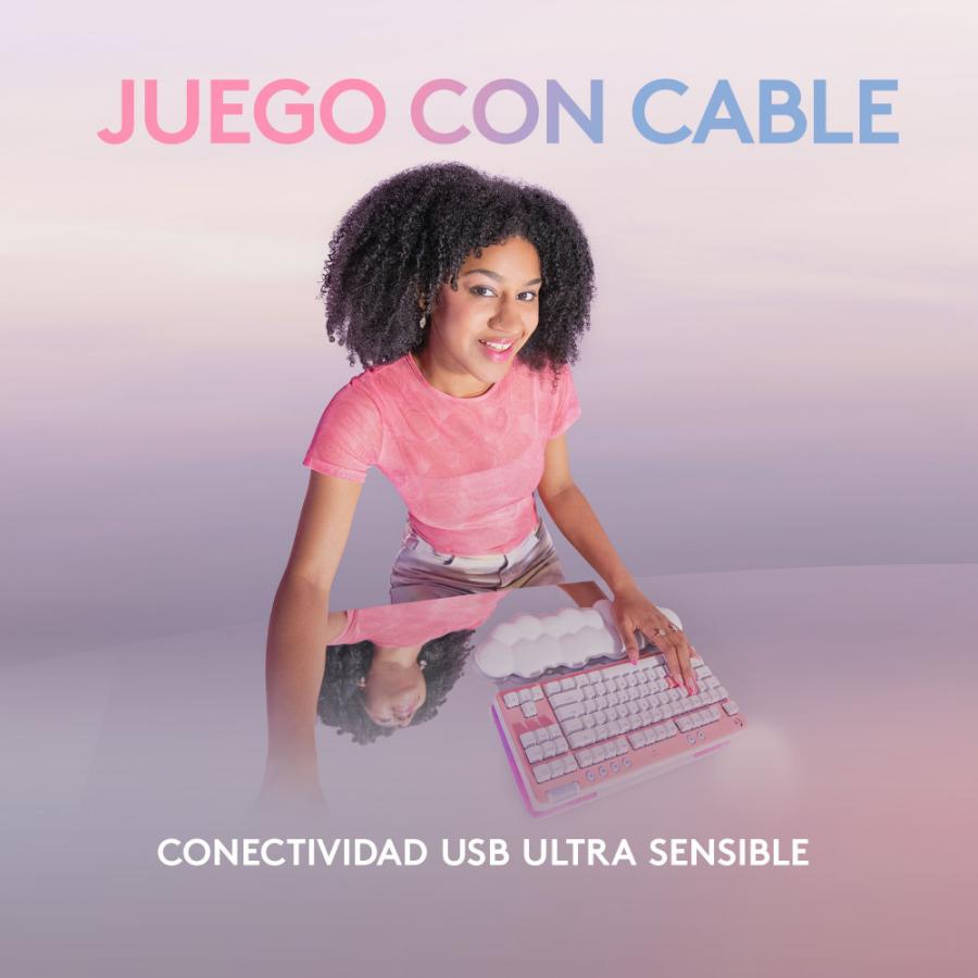 Teclado Logitech G715 TKL Mecanico RGB Inalambrico Switch GX Brown Tactil Gamer USB Y Bluetooth Ingles 920-010453