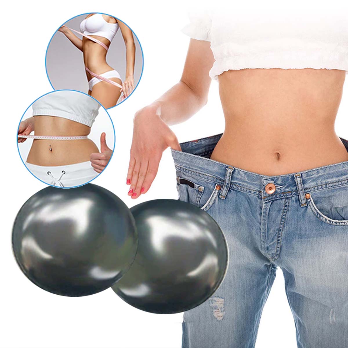 Aretes Para Adelgazar Perdida De Peso Magnético 2 pares