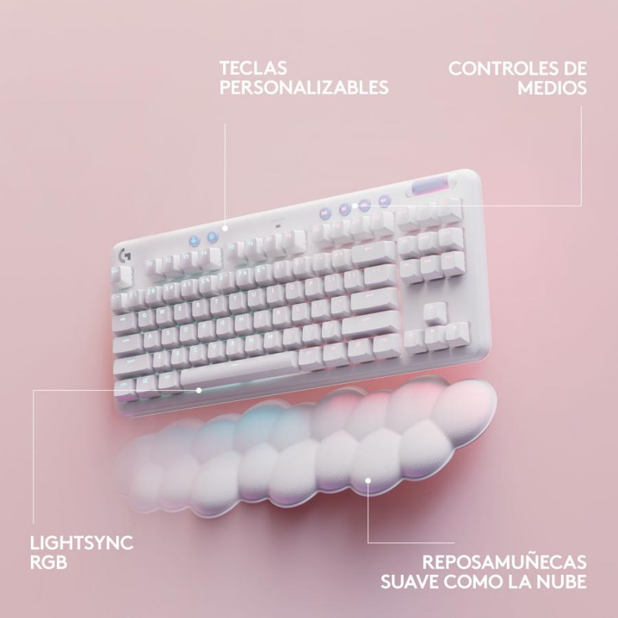 Teclado Logitech G715 TKL Mecanico RGB Inalambrico Switch GX Brown Tactil Gamer USB Y Bluetooth Ingles 920-010453