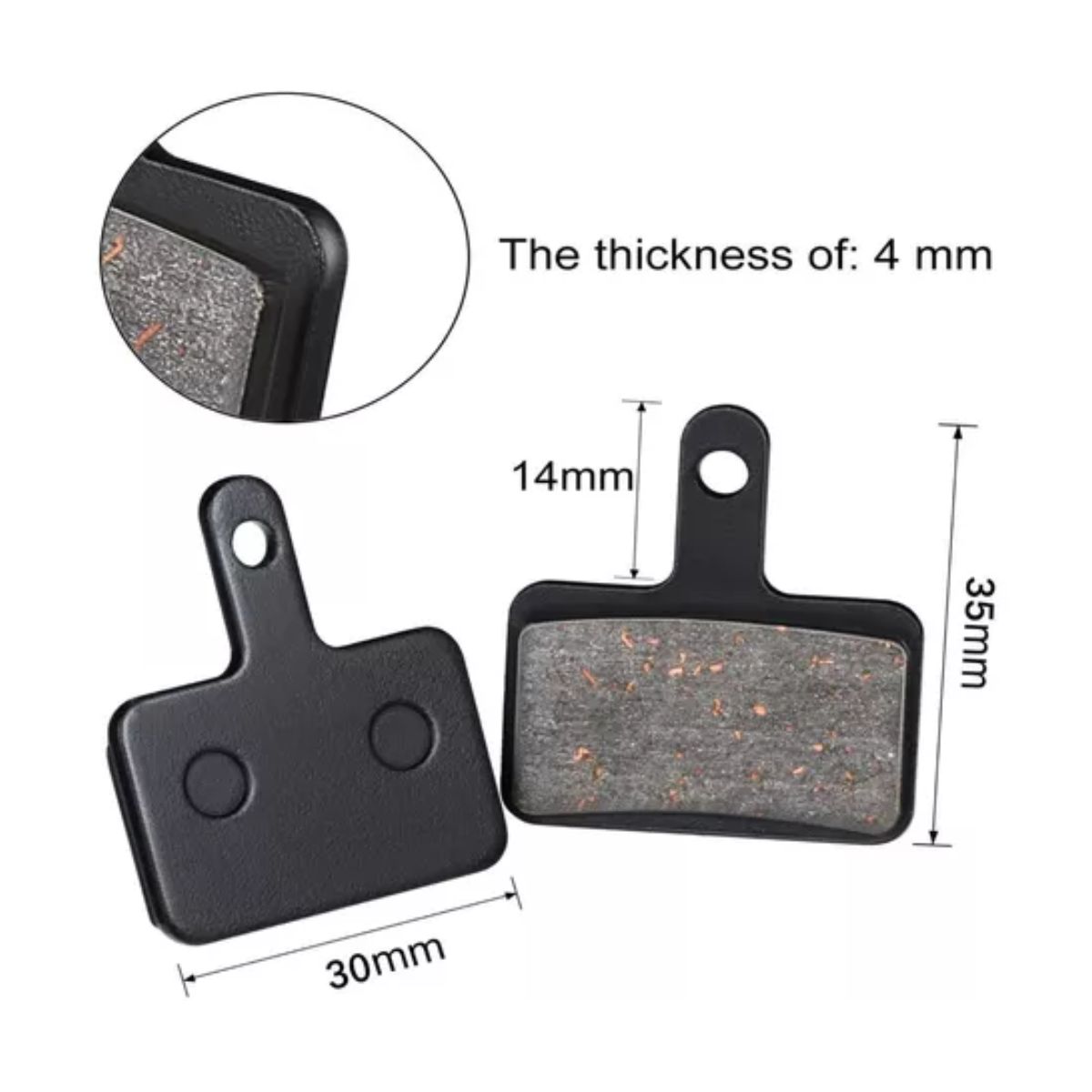 4 Juegos Balatas Shimano B01s Tektro M315 M355 M395 Mt200 Negro