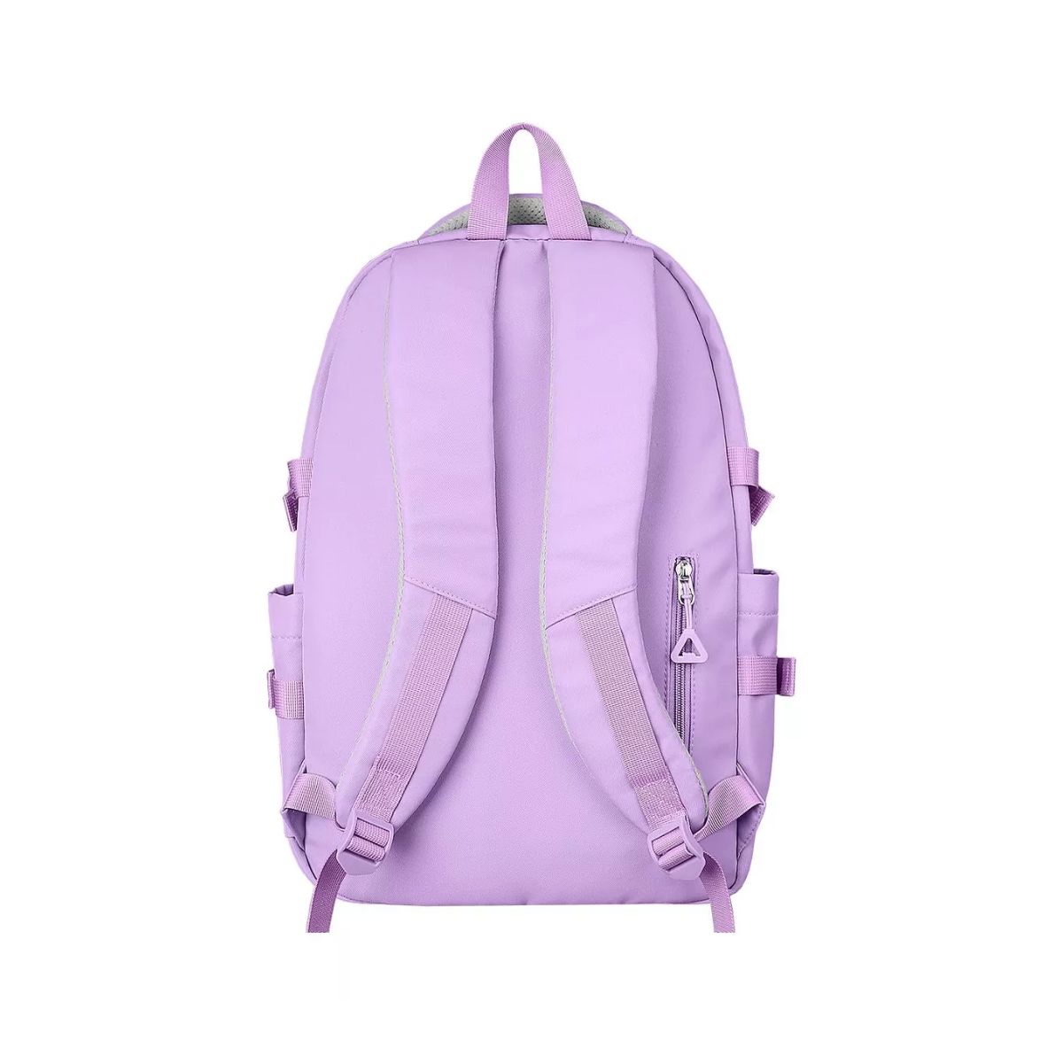 Mochila escolar Backpack-13N color Negro diseño liso 30 L Morado