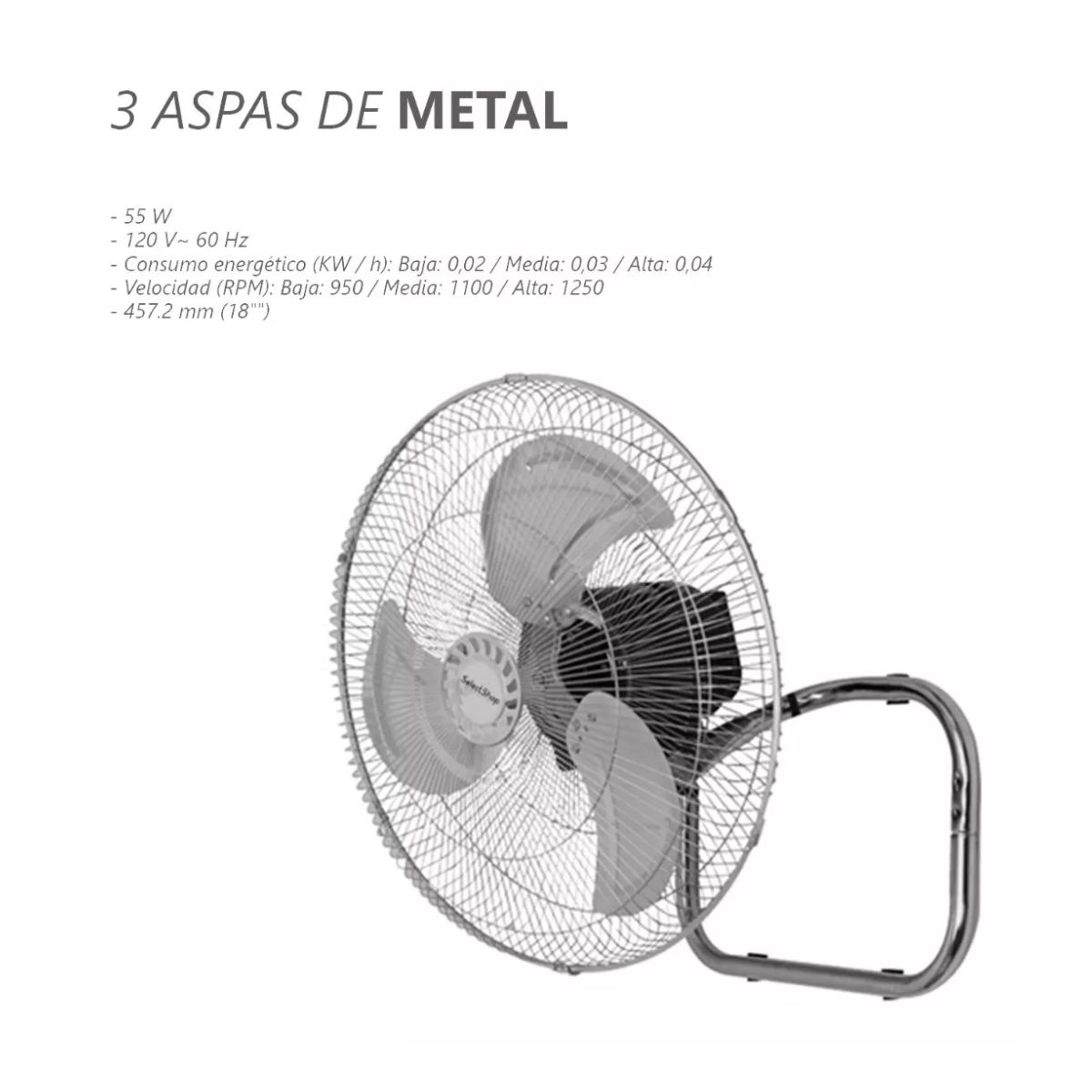 Ventilador Industrial 3 En 1 De Pie Pared Piso Casa Oficina Negro