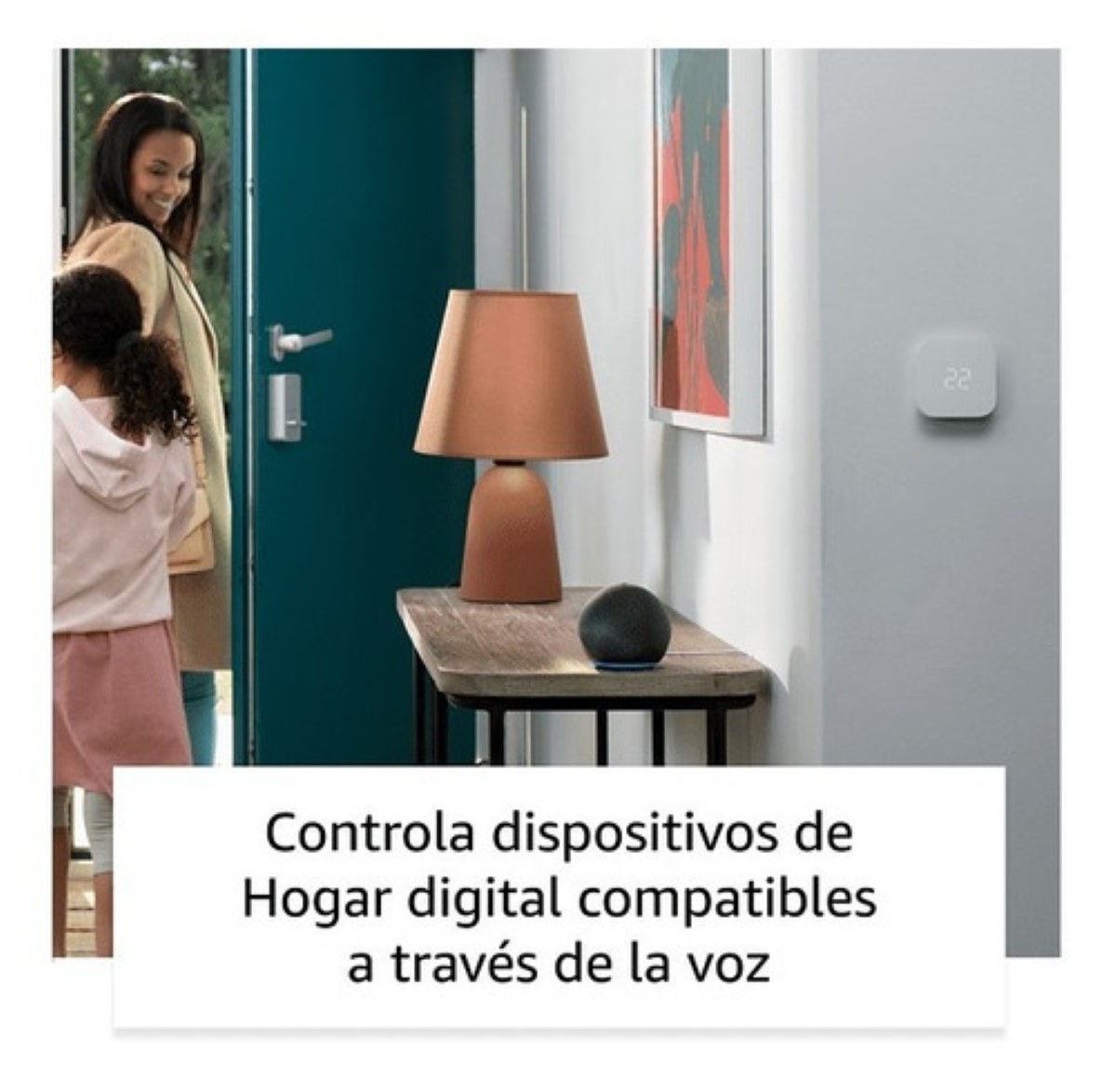 Asistente Virtual Alexa Echo Dot 5ta Gen Con Reloj Color Azul