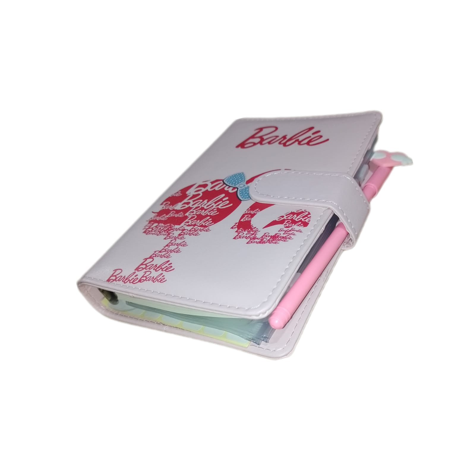 Agenda administradora de Organigastos Diseño Barbie Cuero Sintético