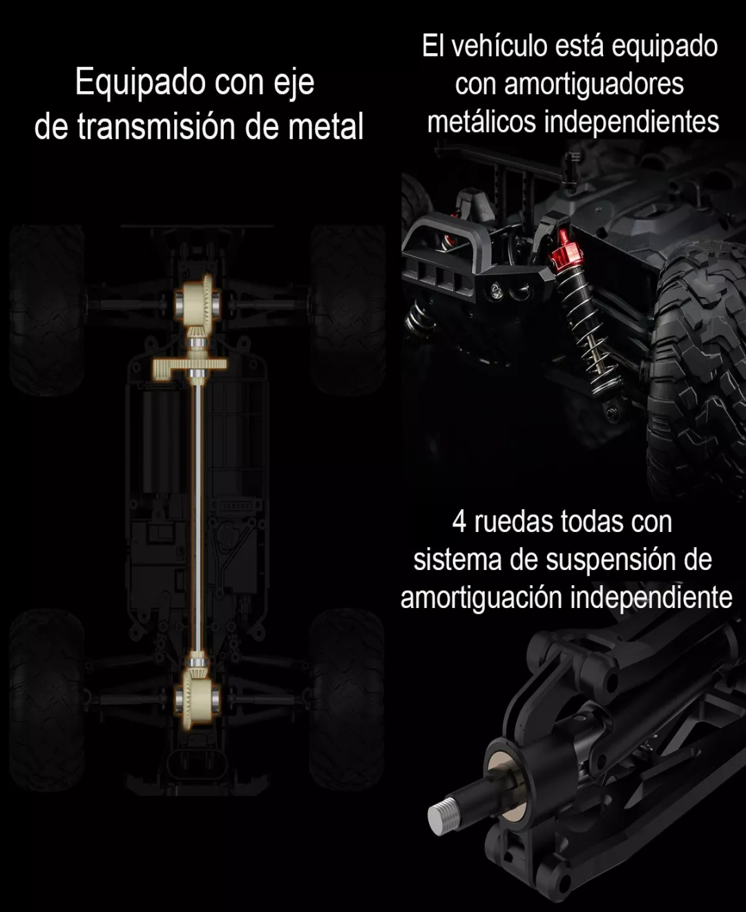 Coche De Carreras Todoterreno Con Control Remoto 1:16 O Más