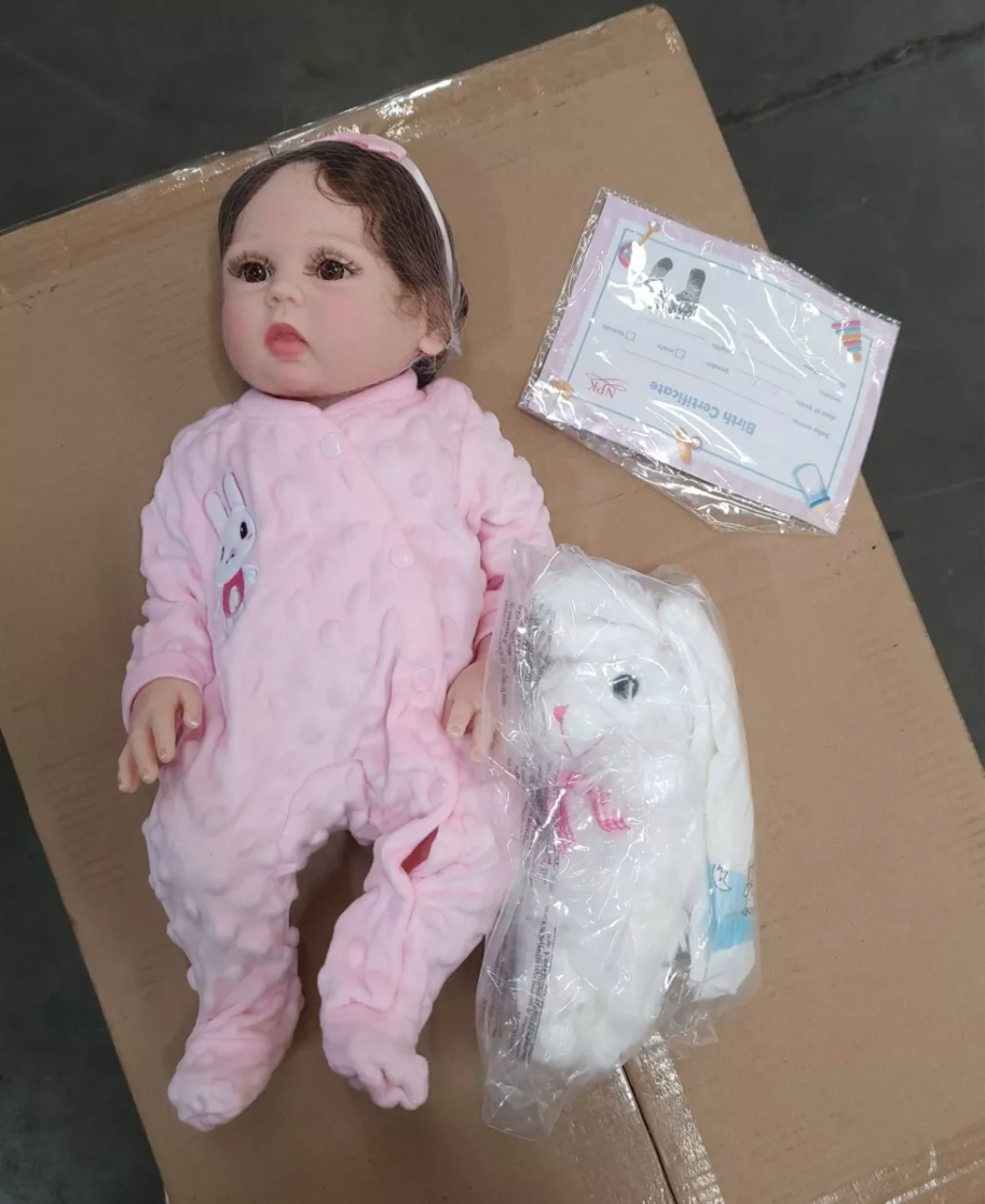 Npk Muñeca Bebé Completo De Silicona 48cm, Niñas Reborn